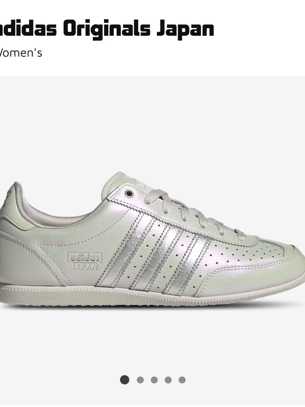 Brand New: adidas Japan Sneaker in Gray One & Chalk Pearl (size 6.5 - run big)